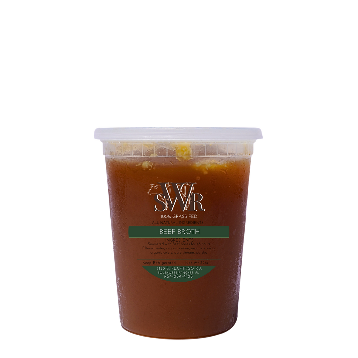 GrassFed Grass Finished Beef Bone Broth 32oz Southwest Ranches