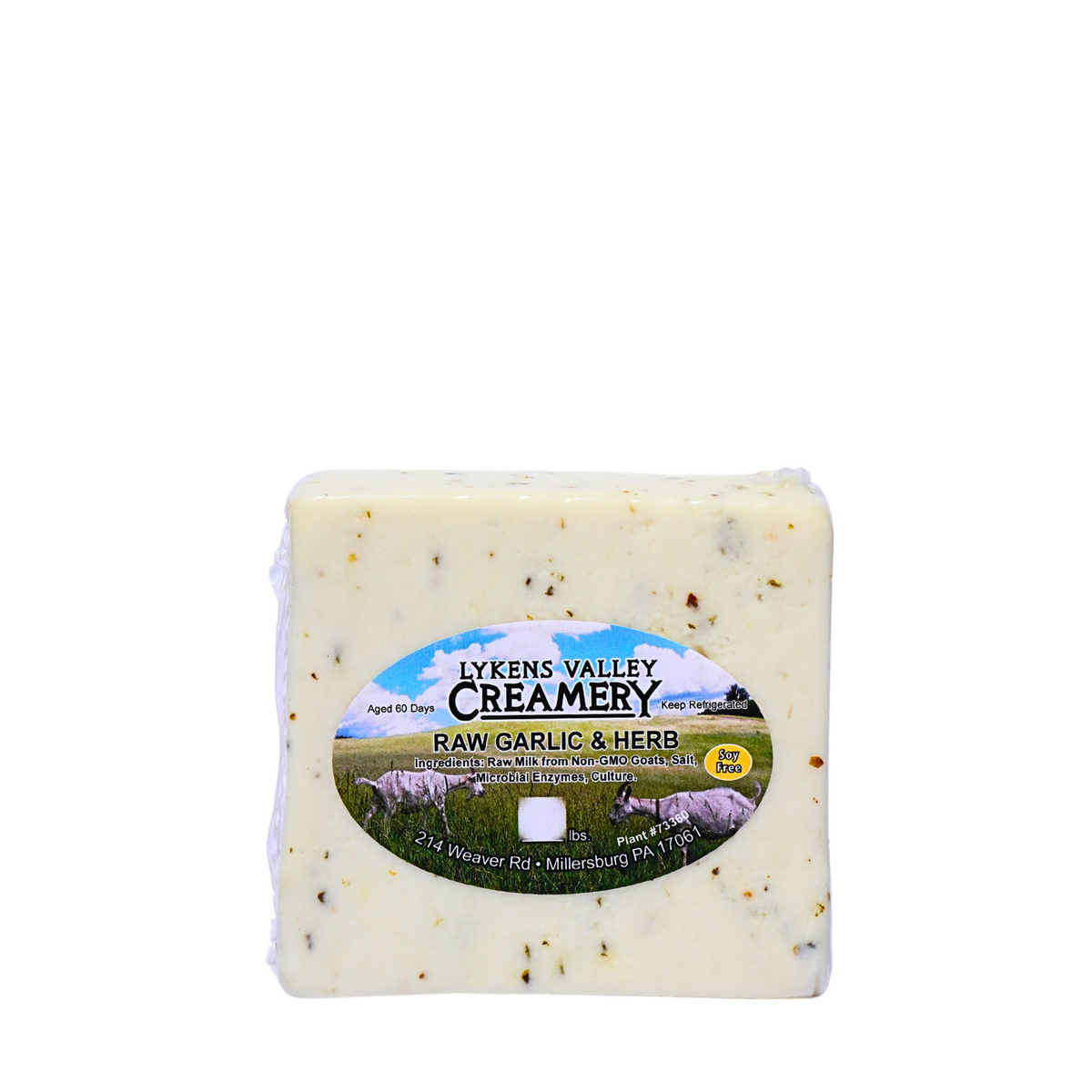 Raw Goat Garlic & Herb Cheese 1LB Southwest Ranches Farmers Market
