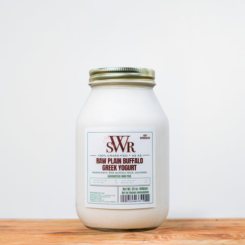 Raw Buffalo Plain Greek Yogurt | 32oz