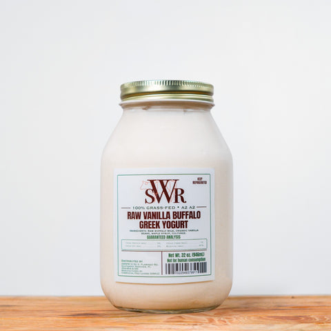 Raw Buffalo Vanilla Greek Yogurt | 32oz