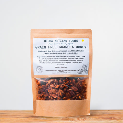 Besha Foods Grain Free Granola HONEY