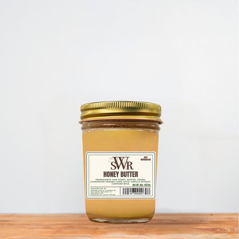 8 oz tub of SWR honey butter at Southwest Ranches Farmers Market