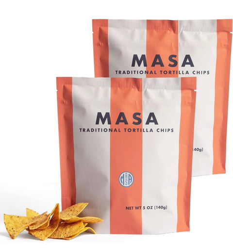 Masa Traditional Tortilla Chips, 5oz Bag Case