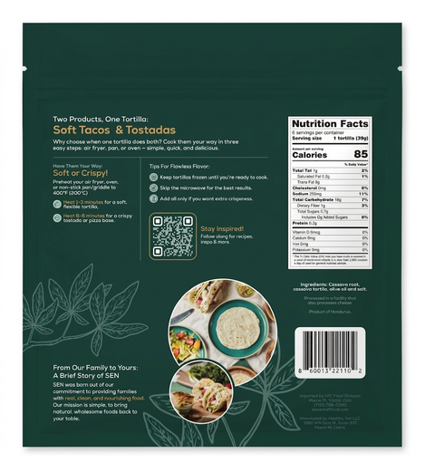 Cassava Root Tortilla